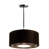 Malina Cotton Pendant with Black Shade