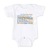All Boy Short Sleeve White Bodysuit