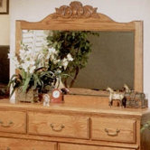 Country Heirloom Crowned Top Dresser Mirror