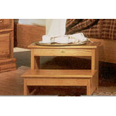 Country Heirloom Foot Step Stool in Light Wood