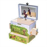 Horse Ranch 6" High Treasure Box