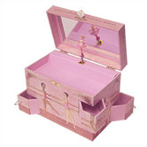 Ballet School Ballerina 7.75" High Music Treasure Box