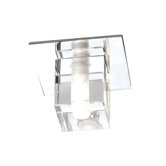 Decorative Square Glass Downlight Ceiling Light in Chrome
