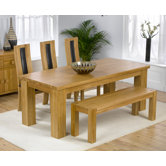 Barcelona Solid Oak Dining Table with Havana Chairs