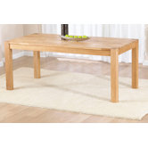 Verona Dark 120cm Dining Table in Solid Oak