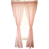 Pink with Cream Dots Curtains - 2 Panels