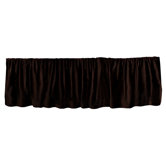 Chocolate Minky Dust Ruffle