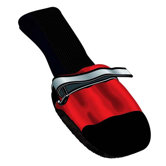 Fleece-Lined Dog Boots in Red (Set of 4)