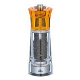 14 cm Genova Acrylic Orange Top Salt and Pepper Mill Set