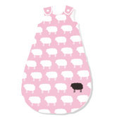 130cm Winter-Kugelschlafsack "Happy Sheep" in Rosa