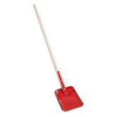 Schaufel in Rot lackiert