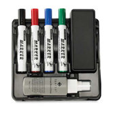 Marker/Eraser Caddy, w/Mounting Tape, 8"x7"x2-13/16", Black