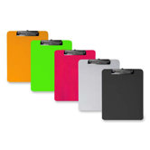 Plastic Clipboard, w/ Flat Clip, 9"x12"
