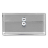 String A Long Poly Hide Envelope, Top Open, 5"x7", Clear