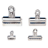 Bulldog Clip, 1" Cap, Size 4, 3"W, 12/BX, Silver