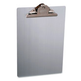 Clipboard, Letter, 8-1/2"x12", Aluminum