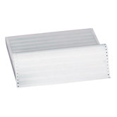 1/2" Green Bar Paper, 1 Part, 15 lb., 14-7/8"x11"