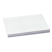 1/2" Green Bar Paper, Carbonless, 2 Part, 15 lb, 14-7/8"x11"