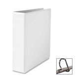 Locking D-Ring View Binder, 2 "Capacity,11"x8-1/2", White/Black