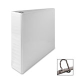 Slant Ring View Binder, 2"Capacity, 11"x8-1/2", White