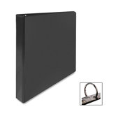 Round Ring View Binder, 1"Capacity, 11"x8-1/2", Black