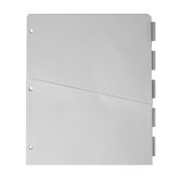 Ring Binder Dividers, w/ Pocket, 7 pt., 5-Tab, 11"x9", Clear