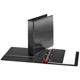 Locking D-Ring View Binder, 2 "Capacity,11"x8-1/2", Black