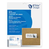Block-out Label, Permanent Adhesive, White