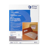 Mailing Label, Laser, White, 1"x2-5/8", 7500 per Pack