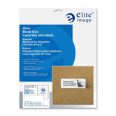 Block-out Label, Permanent Adhesive, White, 2"x4", 250 per Pack