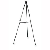 Telescoping Aluminum Easel, Adjust Legs, 66", Black