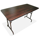 30" x 96" Laminate Economy Folding Tables, Mahogany