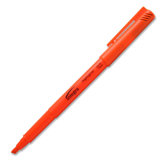 Pen Style Highlighter, Chisel Point, Dozen, Orange