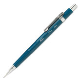 Metal Pocket Clip Mechanical Pencil with Concealed Eraser, Blue