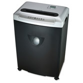 Compucessory Small/Medium Size Cross Cut Shredder, Black/silver