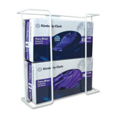 Glove Box Holder, Double Horizontal, 11"x3-1/2"x10-3/4", White