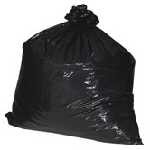 55-60 Gallon Recycled Trash Bags, 2.0mil, 100 per Box