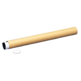 Economy Recycled Mailing Tubes, 3"x25", Yellow kraft, 25 per Carton