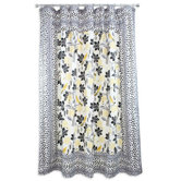 Small Talk Spots Mitered Shower Curtain