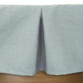 Circa Solid Linen Pleated Bed Skirt