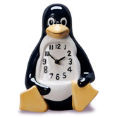 La Penguin Table/Desk Clock