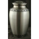 Athena Pewter Large / Adult Urn with Velvet Bag
