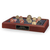 Table Top 11 Row Challenge Coin Holder Urn