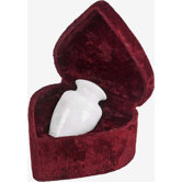 Classic Natural Marble Keepsake in White Grain