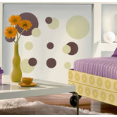 Just Dots Peel and Stick Wall Sticker in Green and Brown