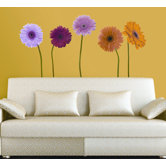 Gerber Daisies Peel and Stick Wall Decal