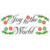 Seasonal Joy to the World Peel and Stick Wall Decal