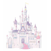 Licensed Designs Disney Princess Castle Peel and Stick Giant Wall Decal