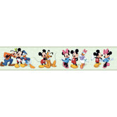 Mickey and Friends Border in Green