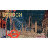London Chair Rail Prepasted Wall Mural